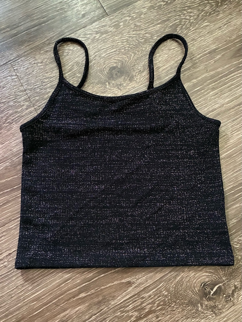 American Eagle Outfitters Black Sparkle Cami